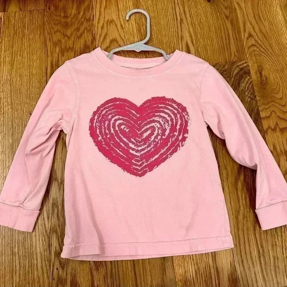 Mustard & Ketchup Kids Light Pink Heart T-Shirt Xxs 2T - Picture 2 of 9